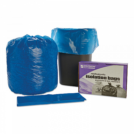 8105015173665, SKILCRAFT Healthcare Can Liners, Soiled Linen, 33 gal, 1.2 mil, 30.5