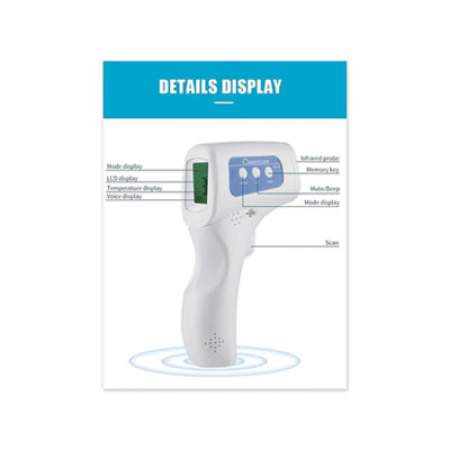TEH TUNG Infrared Handheld Thermometer, Digital, 50/Carton (IT0808)
