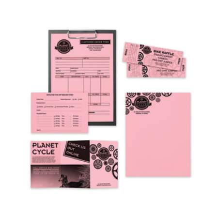 Astrobrights Color Paper, 24 lb, 8.5 x 11, Bubble Gum, 500/Ream (92046)