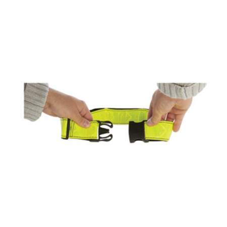 AbilityOne 8465016199909, SKILCRAFT Safety Reflective Belt, 31" to 55", Lime/Yellow