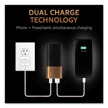 Duracell Rechargeable 6700 mAh Powerbank, 2 Day Portable Charger (DMLIONPB2)