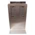 BK Resources Hand Sanitizer Stand with Hands Free Dispenser, 1,000 mL, 12 x 16 x 51, Silver/White/Black (BKSSPC10D)