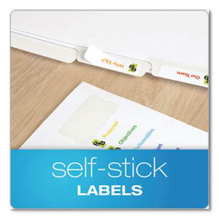 Oxford Custom Label Tab Dividers with Self-Adhesive Tab Labels, 5-Tab, 11 x 8.5, White, 25 Sets (11314)