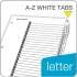 Cardinal OneStep Printable Table of Contents and Dividers, 26-Tab, A to Z, 11 x 8.5, White, 1 Set (60213)