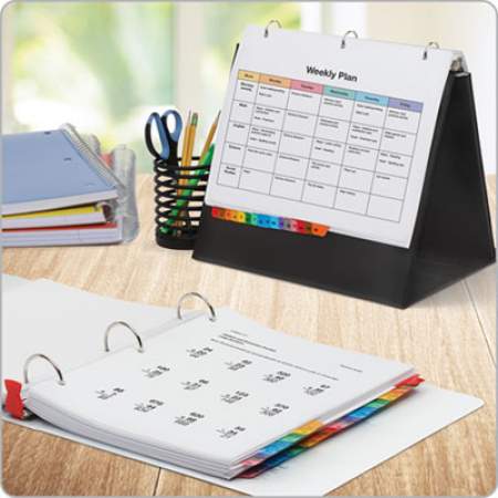 Cardinal OneStep Printable Table of Contents and Dividers - Double Column, 52-Tab, 1 to 52, 11 x 8.5, White, 1 Set (60990)
