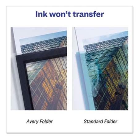 Avery Flexi-View Two-Pocket Polypropylene Folder, 11 x 8.5, Translucent/Black, 2/Pack (47847)