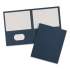 Avery Two-Pocket Folder, 40-Sheet Capacity, 11 x 8.5, Dark Blue, 25/Box (47985)