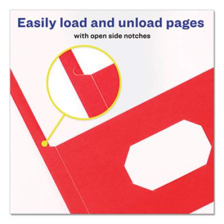 Avery Two-Pocket Folder, 40-Sheet Capacity, 11 x 8.5, Red, 25/Box (47989)