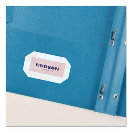 Avery Two-Pocket Folder, Prong Fastener, 0.5" Capacity, 11 x 8.5, Light Blue, 25/Box (47976)