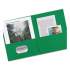 Avery Two-Pocket Folder, 40-Sheet Capacity, 11 x 8.5, Green, 25/Box (47987)