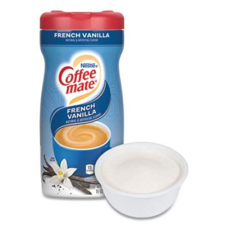 Coffee mate Non-Dairy Powdered Creamer, French Vanilla, 15 oz Canister, 12/Carton (35775CT)