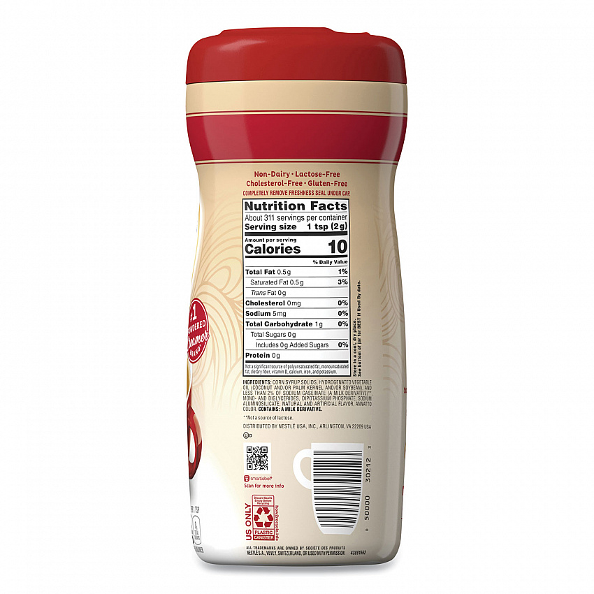 Non-Dairy Powdered Creamer, Original, 22 oz Canister, 12/Carton (30212CT)