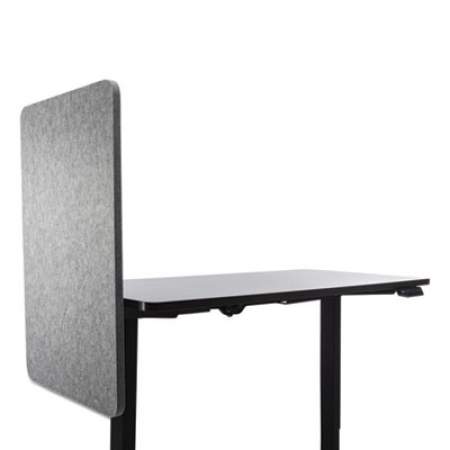 Lumeah Desk Modesty Adjustable Height Desk Screen Cubicle Divider and Privacy Partition, 23.5 x 1 x 36, Polyester, Gray (LUDM24361G)