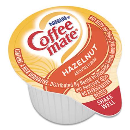 Coffee mate Liquid Coffee Creamer, Hazelnut, 0.38 oz Mini Cups, 50/Box, 4 Boxes/Carton, 200 Total/Carton (35180CT)