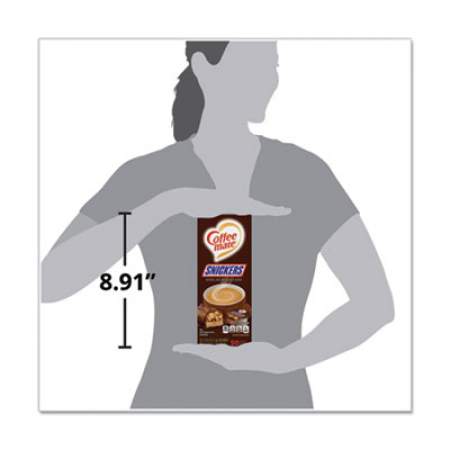Coffee mate Liquid Coffee Creamer, Snickers, 0.38 oz Mini Cups, 50 Cups/Box (61425BX)