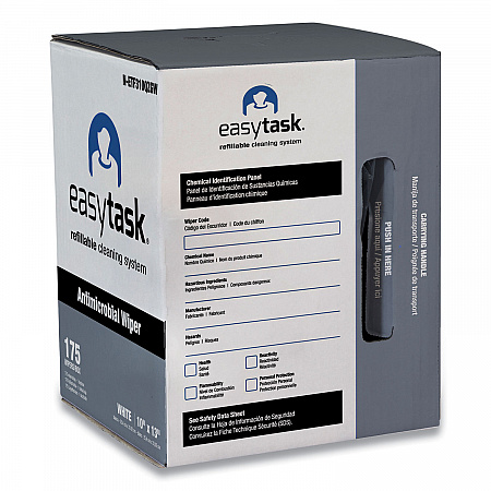 Easy Task F310 Wiper, Quarterfold, 1-Ply, 10 x 13, White, Zipper Bag, 175/Bag (NETF310QZGW)