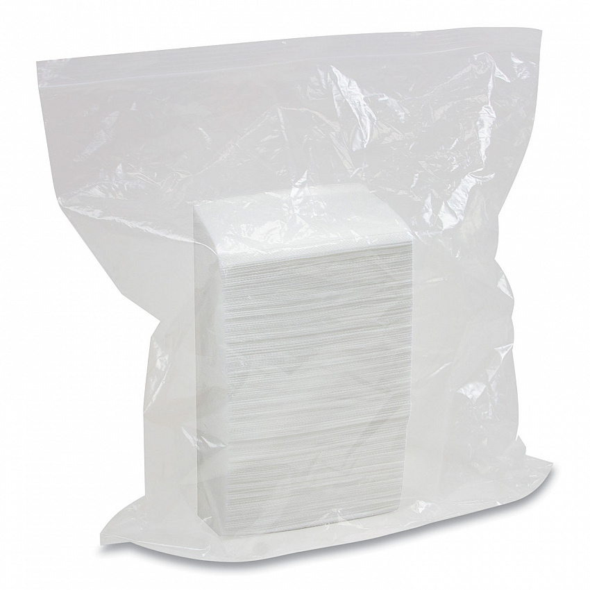 Easy Task F310 Wiper, Quarterfold, 1-Ply, 10 x 13, White, Zipper Bag, 175/Bag, 6 Bags/Carton (NETF310QZRW)