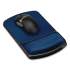 Fellowes Gel Mouse Pad with Wrist Rest, 6.25" x 10.12", Black/Sapphire (98741)