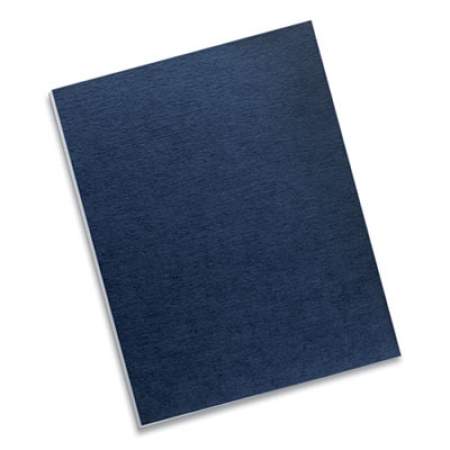 Fellowes Linen Texture Binding System Covers, 11 x 8-1/2, Navy, 200/Pack (52098)