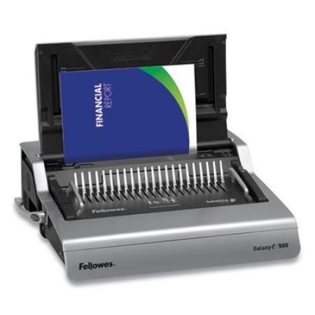 Fellowes Galaxy 500 Electric Comb Binding System, 500 Sheets, 19.63 x 17.75 x 6.5, Gray (5218301)
