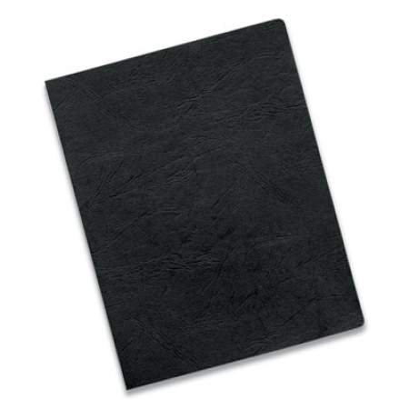 Fellowes Executive Leather-Like Presentation Cover, Round, 11-1/4 x 8-3/4, Black, 50/PK (52146)