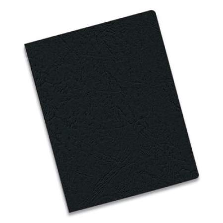 Fellowes Classic Grain Texture Binding System Covers, 11-1/4 x 8-3/4, Black, 200/Pack (52138)