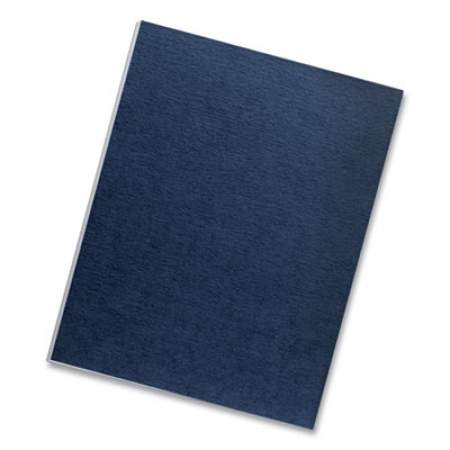 Fellowes Linen Texture Binding System Covers, 11 x 8-1/2, Navy, 200/Pack (52098)