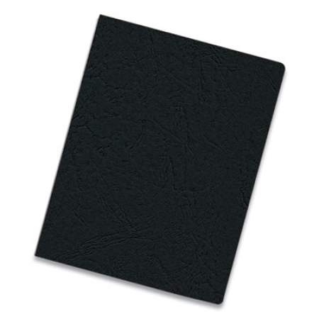 Fellowes Classic Grain Texture Binding System Covers, 11-1/4 x 8-3/4, Black, 200/Pack (52138)