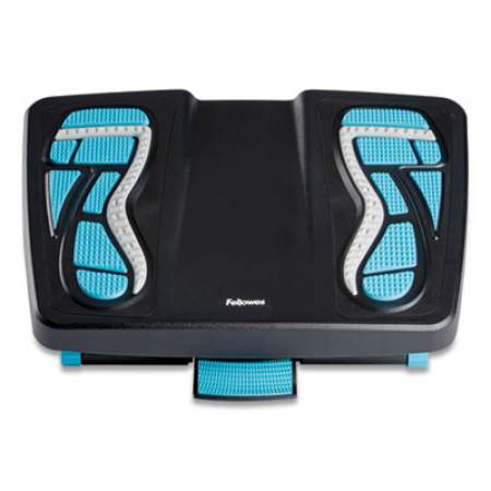 Fellowes Energizer Foot Support, 17.88w x 13.25d x 6.5h, Charcoal/Blue/Gray (8068001)