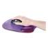 Fellowes Gel Crystals Mouse Pad with Wrist Rest, 7.87" x 9.18", Purple (91441)