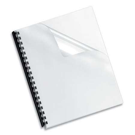 Fellowes Crystals Presentation Covers w/Square Corner, 3-Hole, 11 x 8 1/2, Clear, 100/PK (5293701)