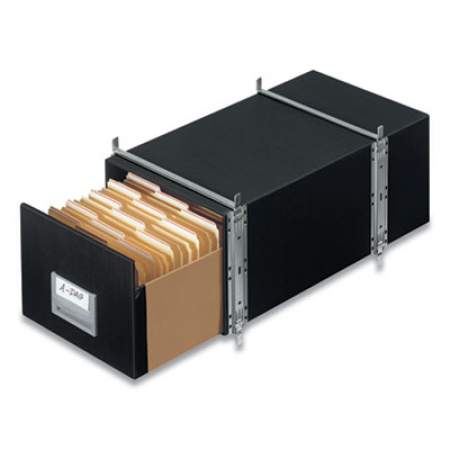 Bankers Box STAXONSTEEL Maximum Space-Saving Storage Drawers, Letter Files, 14" x 25.5" x 11.13", Black, 6/Carton (00511)