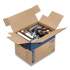 Bankers Box SmoothMove Prime Moving/Storage Boxes, Small, Regular Slotted Container (RSC), 16" x 12" x 12", Brown Kraft/Blue, 10/Carton (0062701)