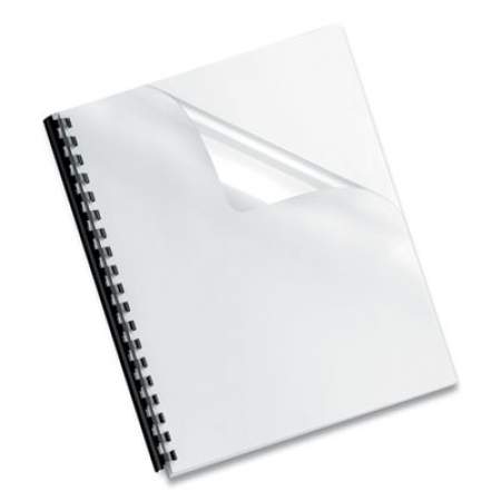 Fellowes Crystals Presentation Covers with Square Corners, 11 x 8 1/2, Clear, 200/Pack (5204303)