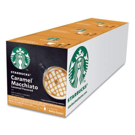 Nescafe Dolce Gusto Starbucks Coffee Capsules, Caramel Macchiato, 36/Carton (94273)