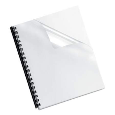 Fellowes Crystals Presentation Covers with Round Corners, 11 1/4 x 8 3/4, Clear, 100/Pack (52311)