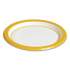 Perk Everyday Paper Plates, 6" dia, White/Yellow, 125/Pack (24375258)