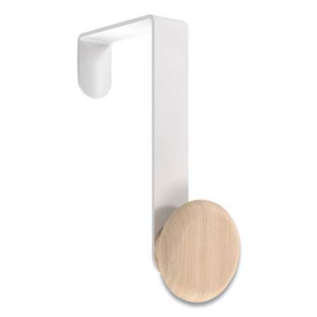 Union & Scale Essentials Over-Door Hook, 0.8w x 3.7d x 3.9h, White/Natural, Metal (24411253)