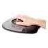 Fellowes Memory Foam Mouse Pad Wrist Rest, 7 15/16 x 9 1/4, Black/Silver (9175801)