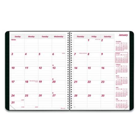 Brownline DuraFlex 14-Month Planner, 8.88 x 7.13, Black Cover, 14-Month (Dec to Jan): 2021 to 2023 (CB1200VBLK)