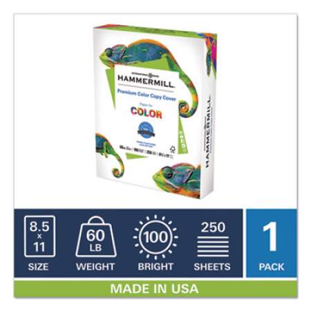 Hammermill Premium Color Copy Cover, 100 Bright, 60lb, 8.5 x 11, 250/Pack (122549)