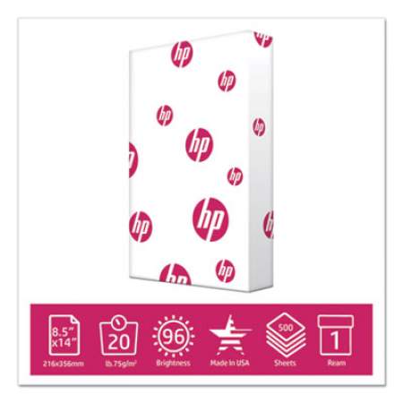 HP MultiPurpose20 Paper, 96 Bright, 20lb, 8.5 x 14, White, 500/Ream (001420)