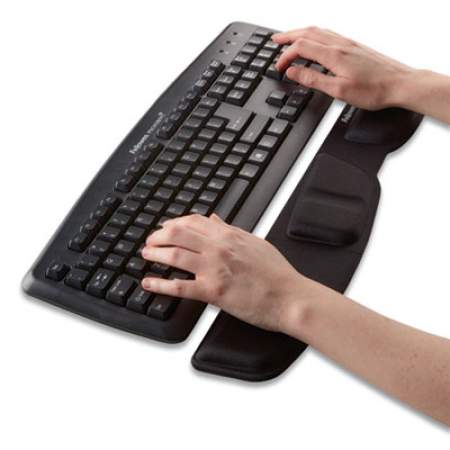 Fellowes Gel Keyboard Palm Support, Black (9183201)