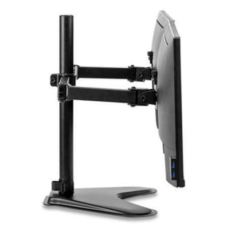 Fellowes Professional Series Freestanding Dual Horizontal Monitor Arm, For 30" Monitors, 35.75" x 11" x 18.25", Black, Supports 17 lb (8043701)