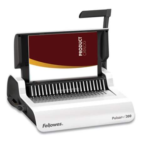 Fellowes Pulsar Manual Comb Binding System, 300 Sheets, 18.13 x 15.38 x 5.13, White (5006801)