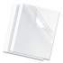 Fellowes Thermal Binding System Covers, 30-Sheet Cap, 11 x 8.5, Clear/White, 10/Pack (52220)