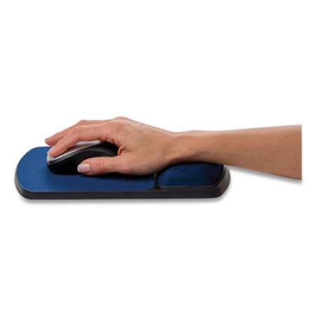 Fellowes Wrist Support with Microban Protection, Sapphire/Black (9175401)