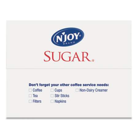 N'Joy Sugar Packets, 0.1 oz, 2,000 Packets/Box (SUG72101)
