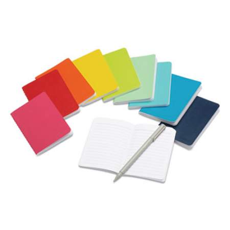 Poppin Mini Medley Professional Notebooks, 1 Subject, Wide/Legal Rule, Assorted Covers, 5 x 3.5, 32 Sheets, 10/Pack (101024)