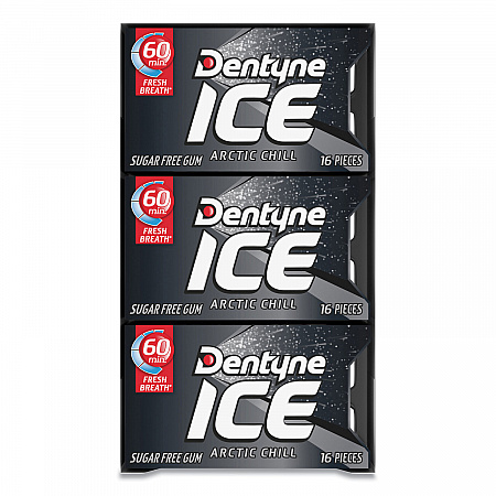 Sugarless Gum, Arctic Chill, 16 Pieces/Pack, 9 Packs/Box (AMC31240)